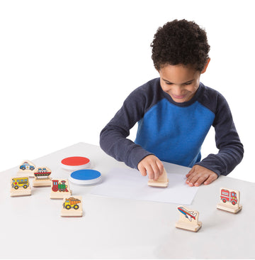 My First Wooden Stamp Set - Vehicles